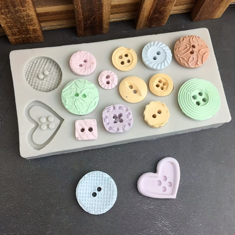 Soap Making Utensils - Buttons Shape Silicone Mold Silicone Mold