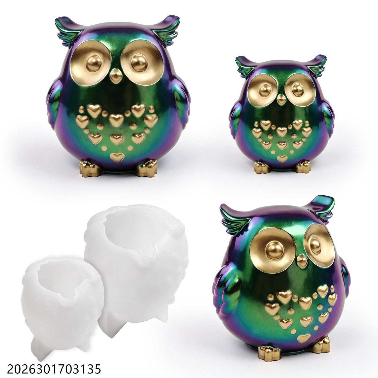 Soap Making Utensils - Owl Silicone Mold 3D Bird Shape