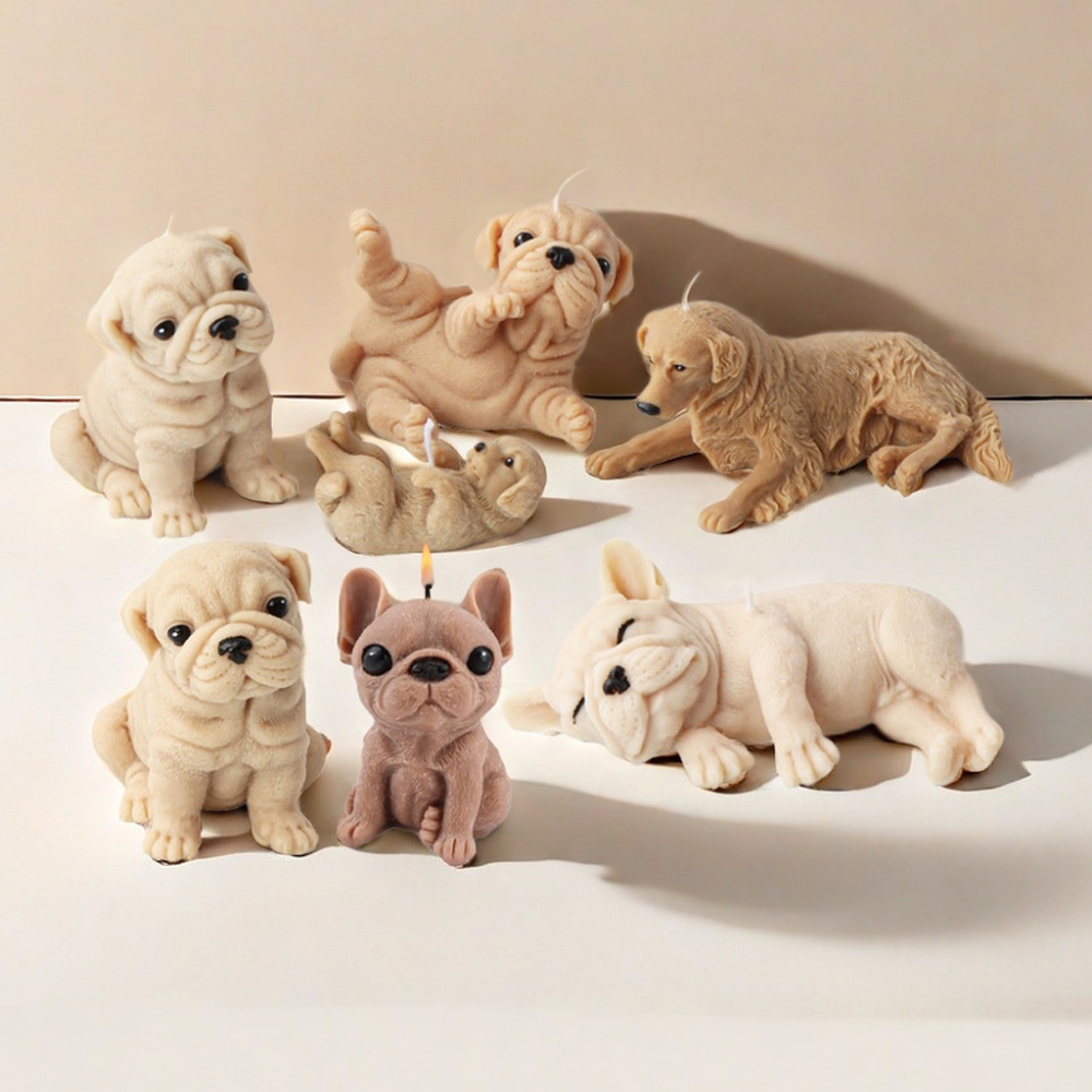 3D Dog Silicone Candle Molds S - Soap Making Chemical review and price
