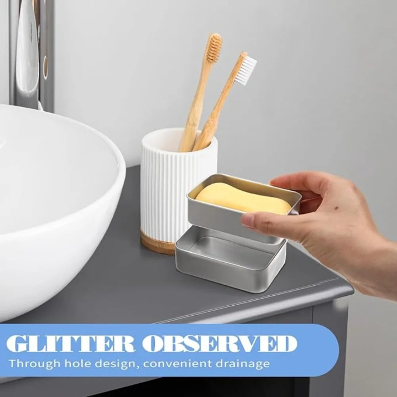 1PC Portable Double-layer Alum - Soap Dish Draining review and price