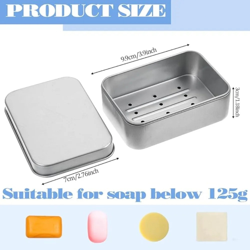1PC Portable Double-layer Alum - Soap Dish Draining review and price