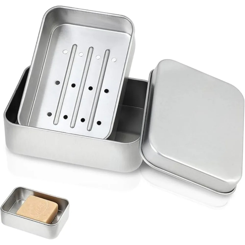 1PC Portable Double-layer Alum - Soap Dish Draining review and price