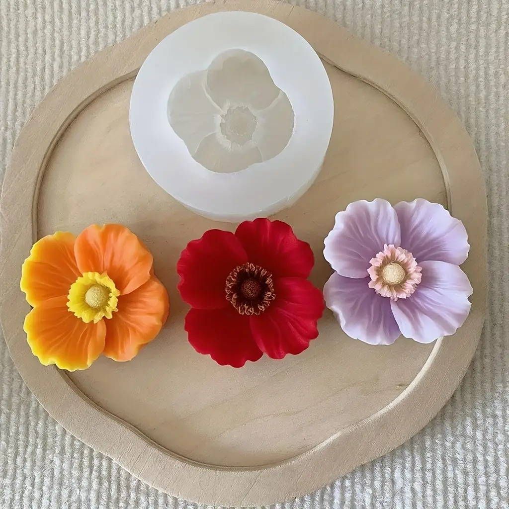 Flower Silicone Candle Mold, C - Soap Making Chemical review and price