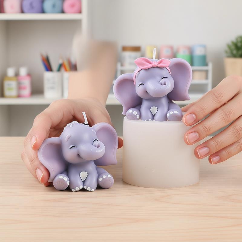 Cute 3D Elephant Silicone Cand - Soap Making Utensils review and price