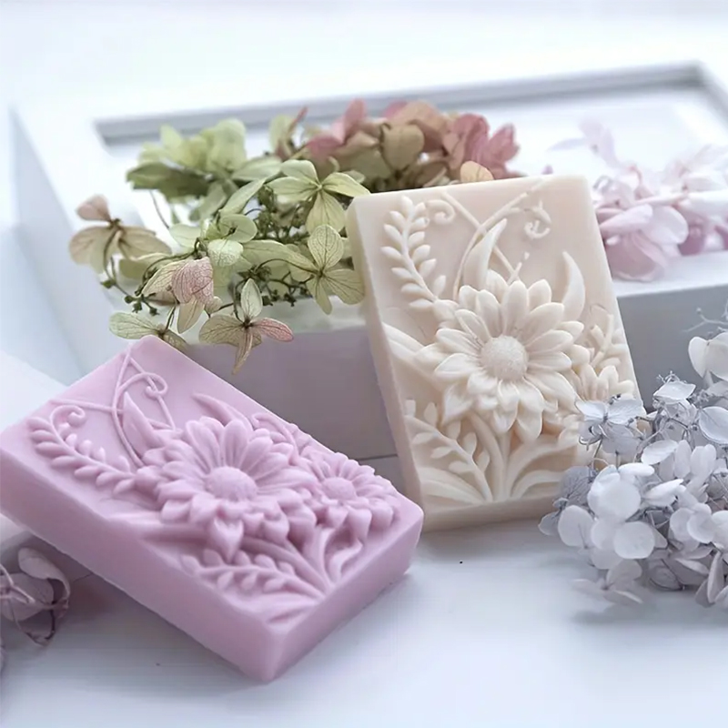 3D Flower Square Soap Silicone - Soap Making Chemical review and price