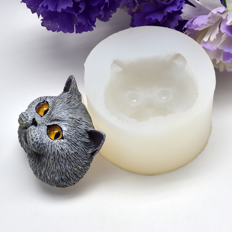 Silicone Mold Short-haired Cat - Soap Making Utensils review and price