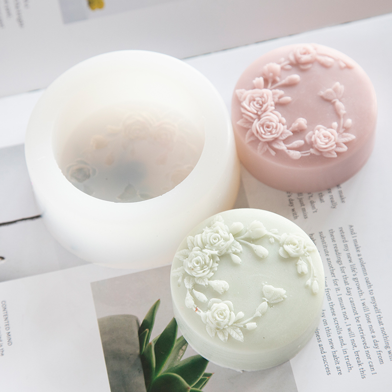 Round Shape Rose Flower Handma - Soap Making Chemical review and price