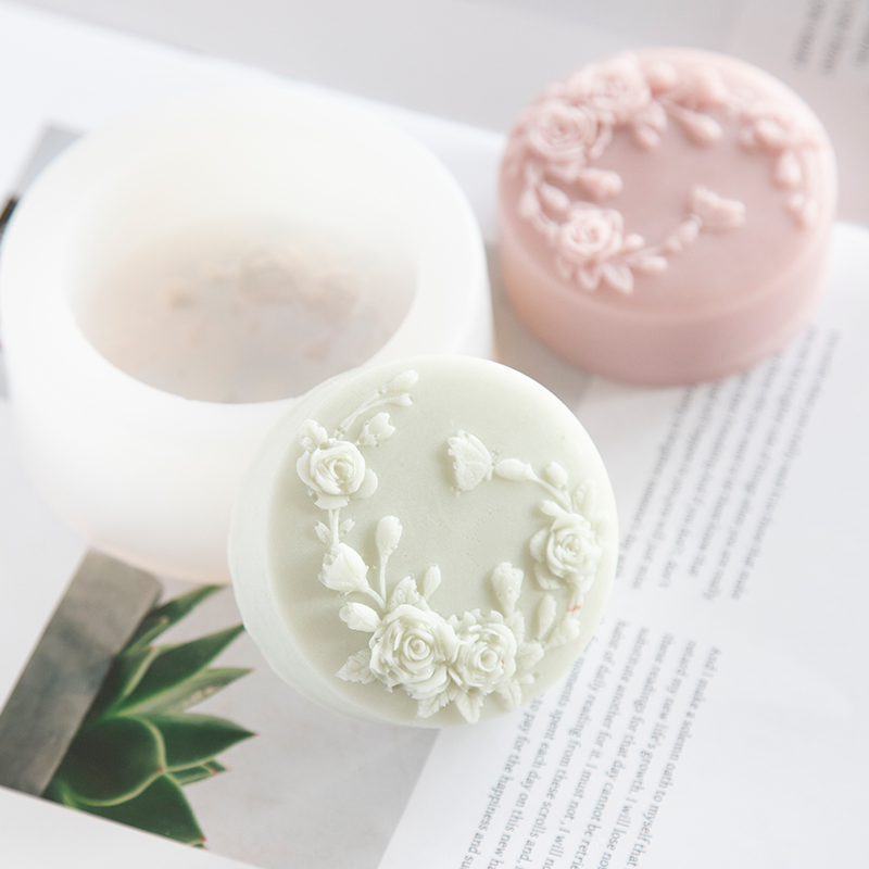 Round Shape Rose Flower Handma - Soap Making Chemical review and price