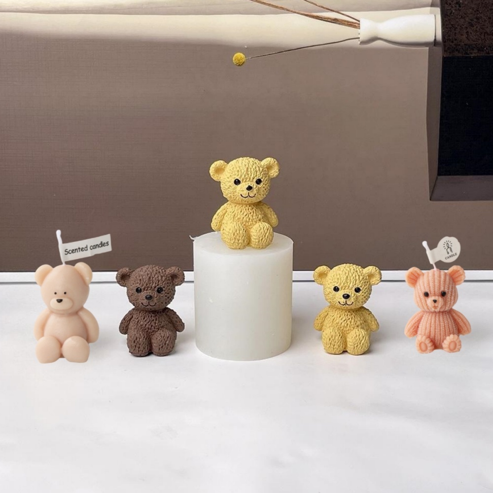 3D Cute Bear Candle Making Mou - Soap Making Chemical review and price