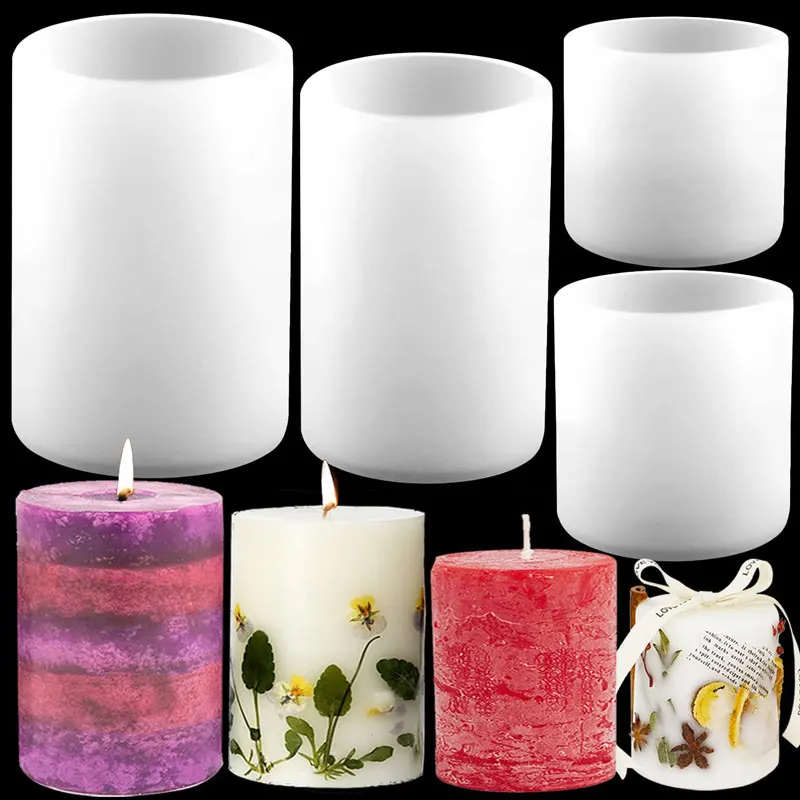 Cylinder Silicone Candle Molds - Soap Making Chemical review and price