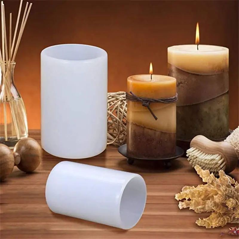 Cylinder Silicone Candle Molds - Soap Making Chemical review and price