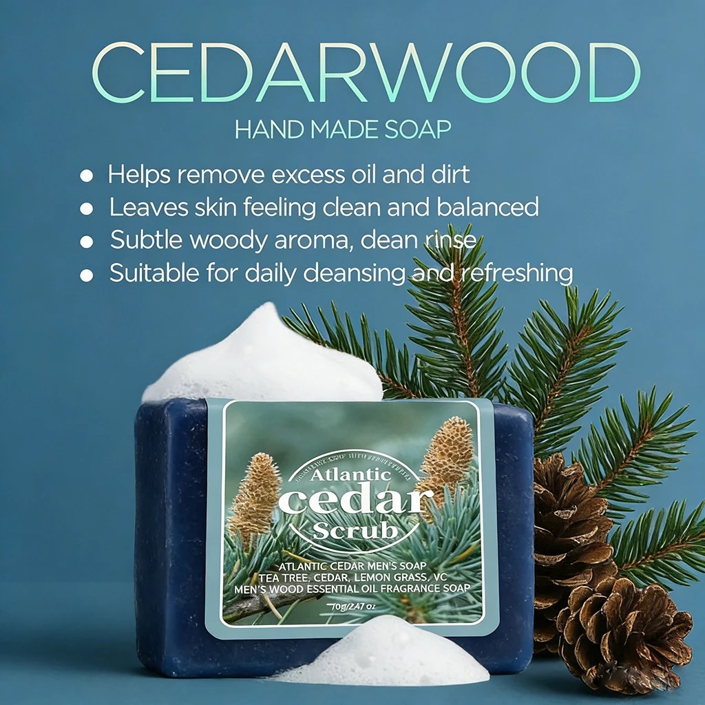 Men's Cedar Essential Oil Soap - Castor Oil Soap review and price