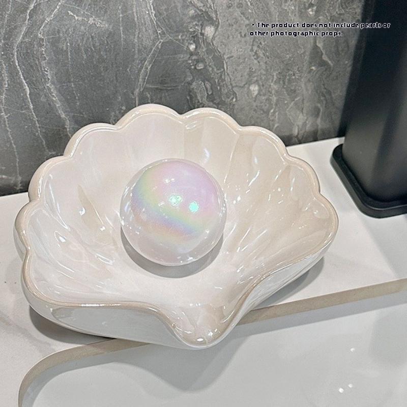 1/2Pcs Shell Shape Drain Soap  - Soap Dish Draining review and price