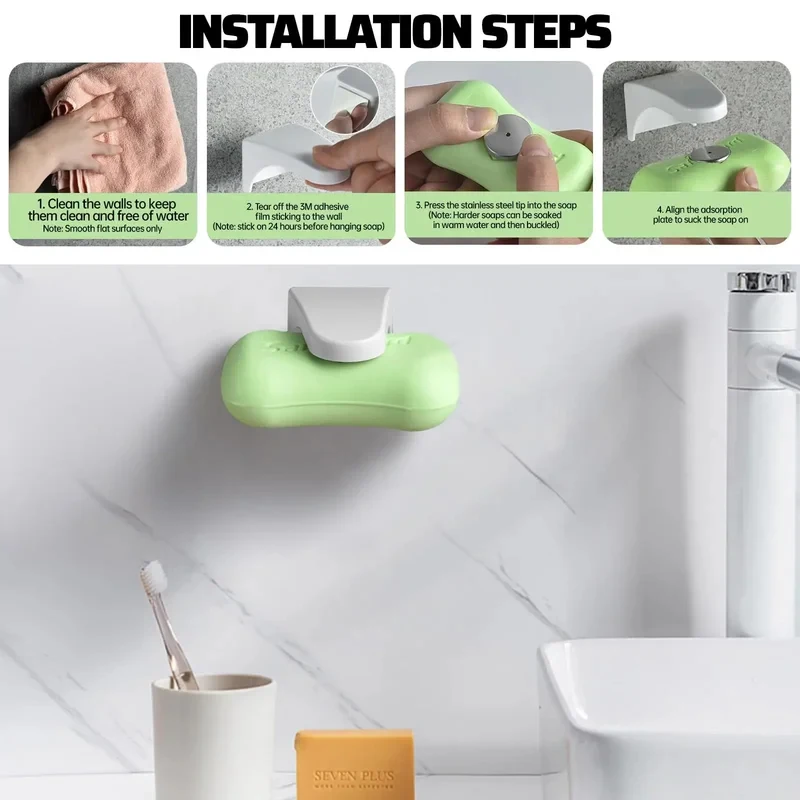 Magnetic Soap Holder Soap Box  - Soap Dish Draining review and price